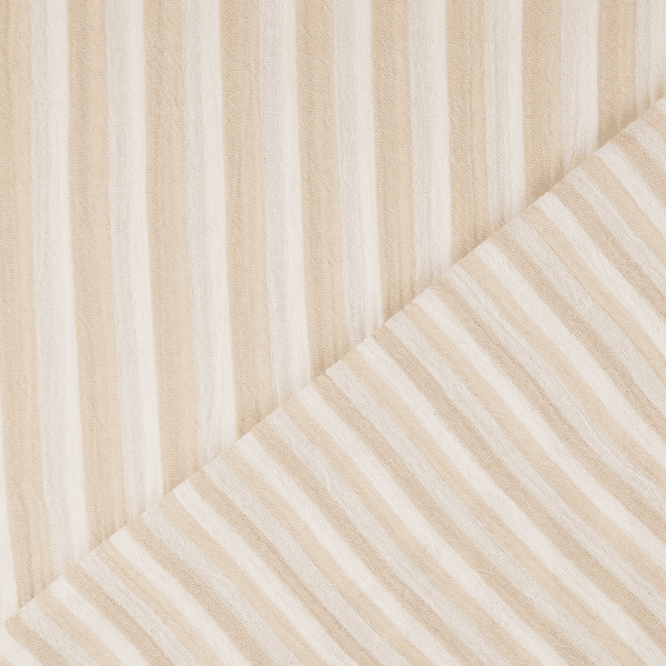 Stripeduo Sand - Musselin