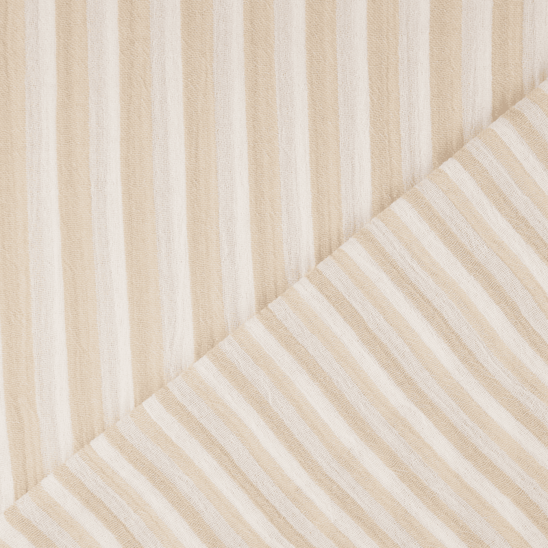 Stripeduo Sand - Musselin