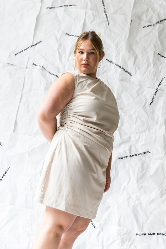 Ruched Dress - Puff and Pencil
