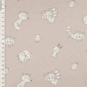 Hovedbilde Skogsdyr Sand - Bambusjersey