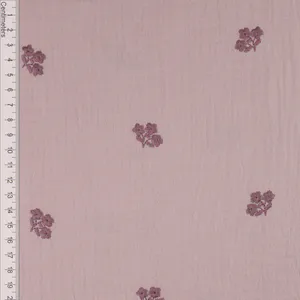 Hovedbilde Fleur Dusty Pink - Brodert Musselin