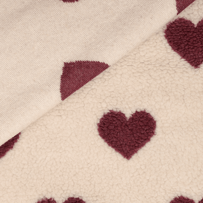 Hovedbilde Burgundy Hearts - Teddy