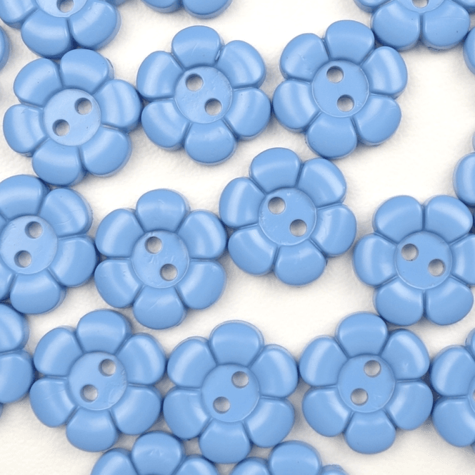 Hovedbilde Dalia Blå - 15 mm Resin Knapp