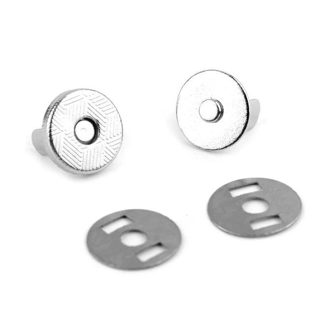 Hovedbilde Magnetlås Sølv - 10 mm - 4 sett