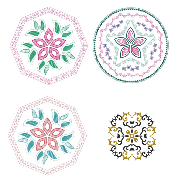 USB 8GB Minnebrikke med Broderidesign