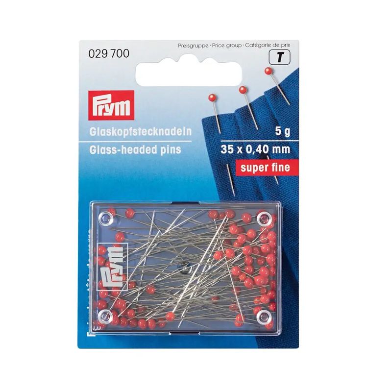 Prym Knappenåler m/glasshode 35x0,40mm
