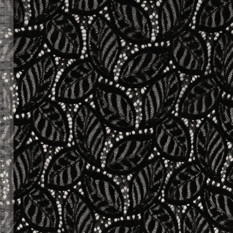 Black Chenille Lace - Blondestoff