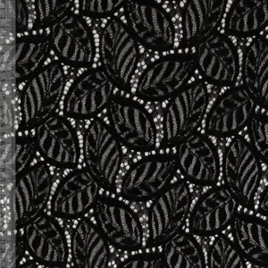 Hovedbilde Black Chenille Lace - Blondestoff