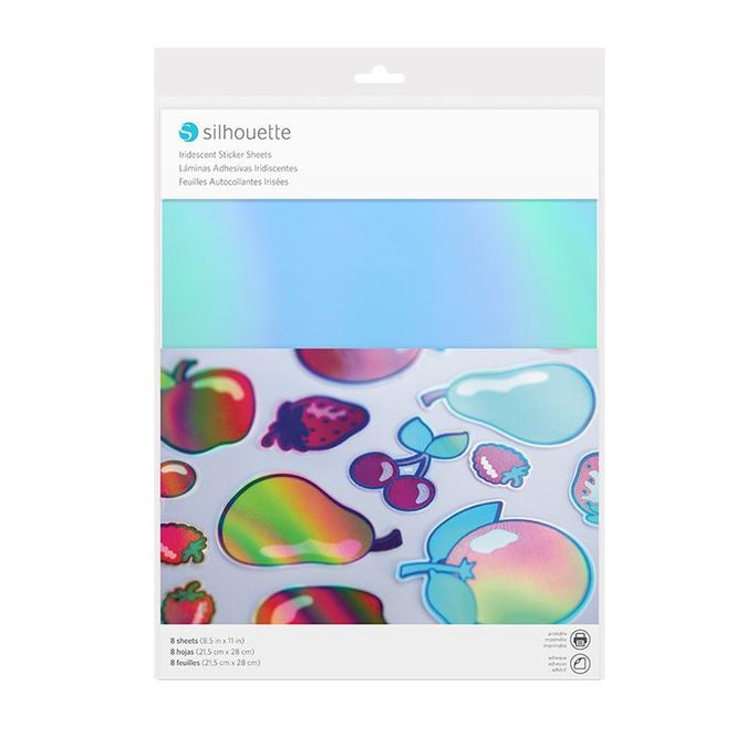 Hovedbilde Silhouette Printable Iridescent Sticker Sheets