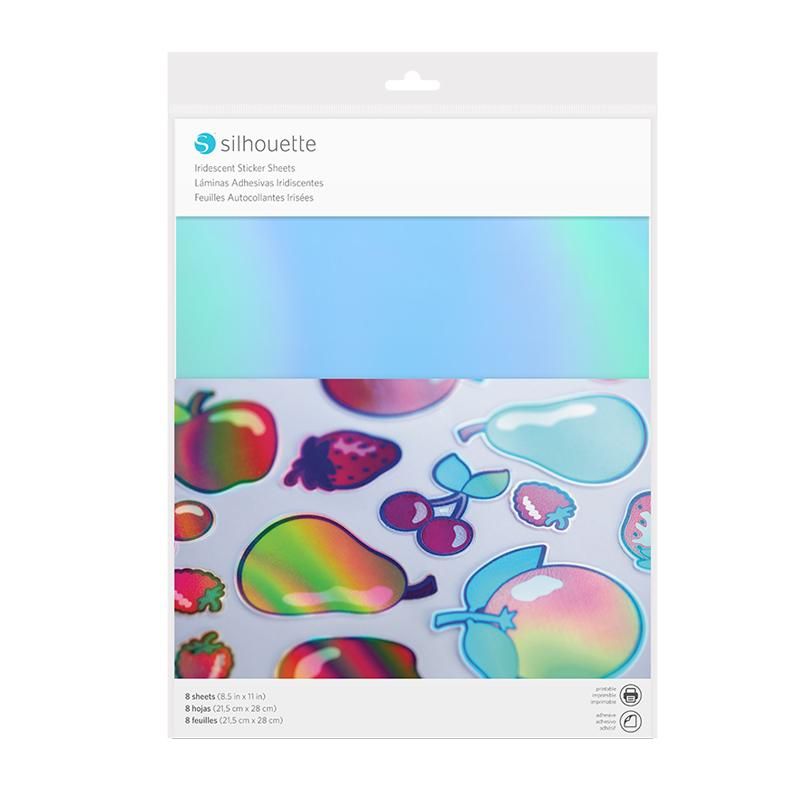 Silhouette Printable Iridescent Sticker Sheets