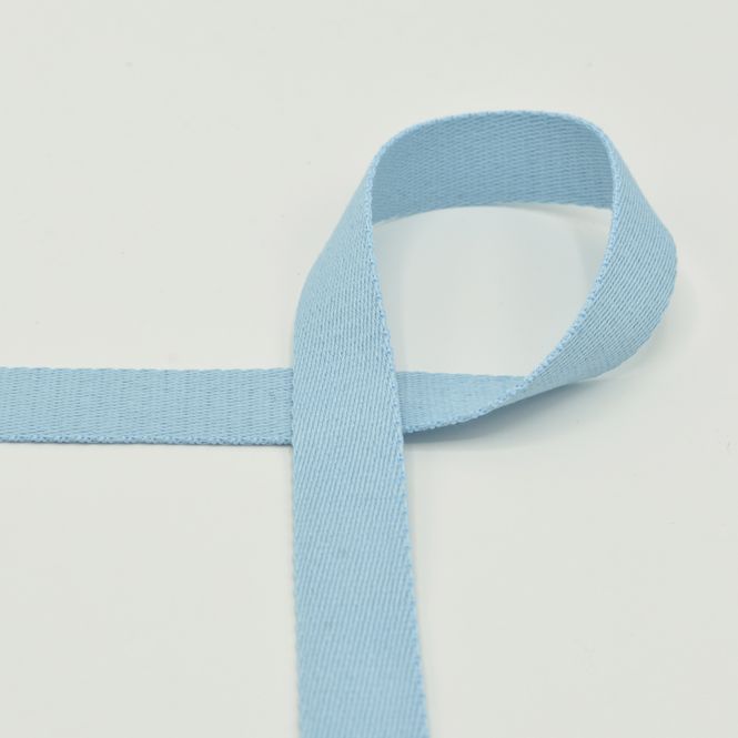 Hovedbilde Light Blue - Vevd Bånd Bomull 25 mm (910)