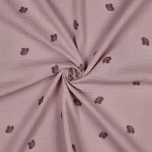Hovedbilde Fleur Dusty Pink - Brodert Musselin