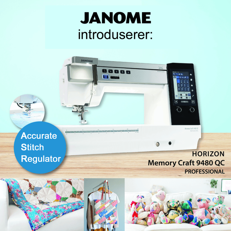Janome Horizon Memory Craft 9480 QC Professional DEMOmaskin