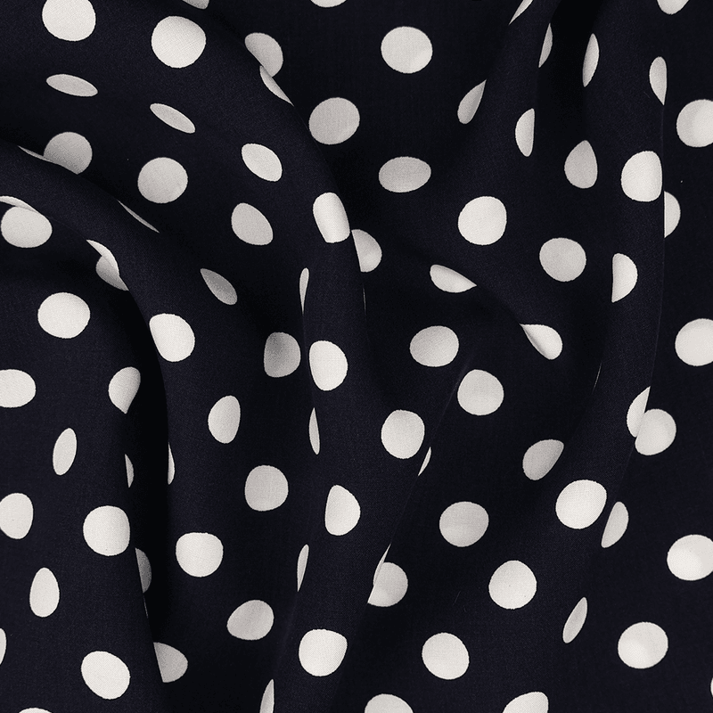 Small Dotty Marine - Vevd Viskose