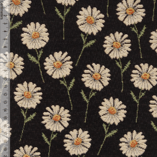 Sunshine Flower Black - Gobelin