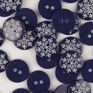 Hovedbilde Sn&oslash;krystall Marine - 15 mm Plast Knapp