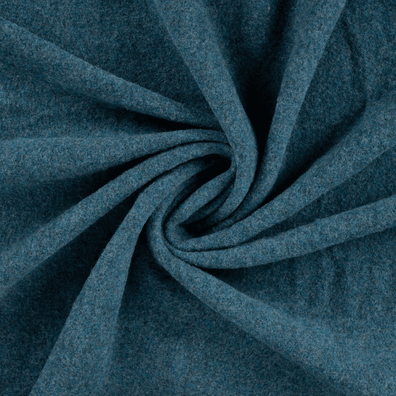 Petrol Melert - Merinoull Fleece