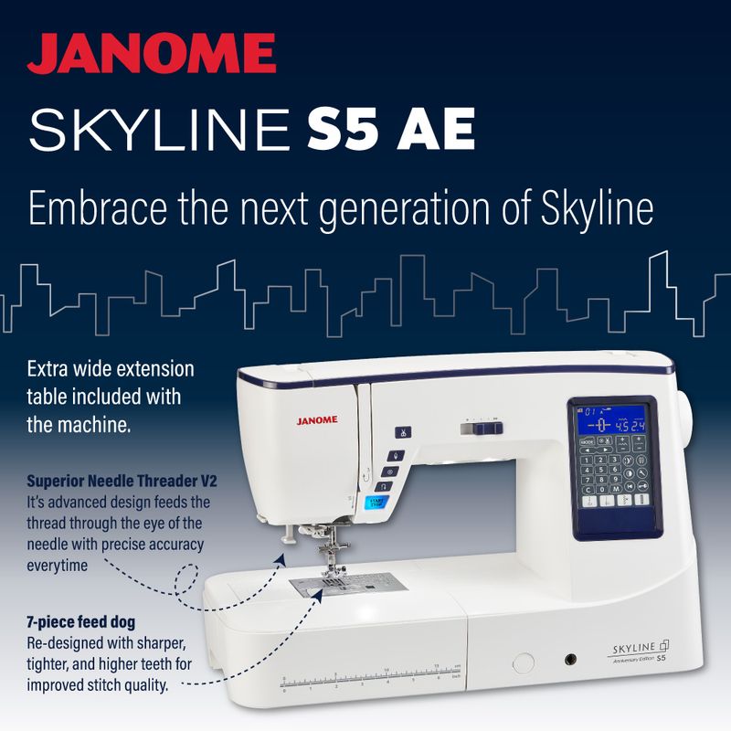 Janome Skyline S5 Anniversary Edition