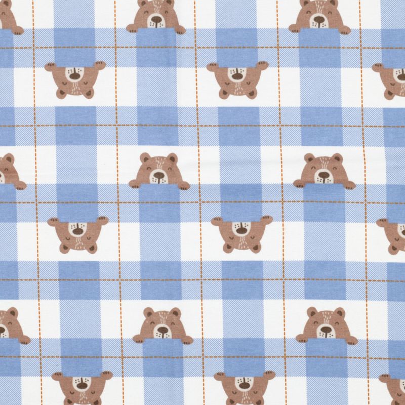Peek-a-boo-Bear Blå - Flanell