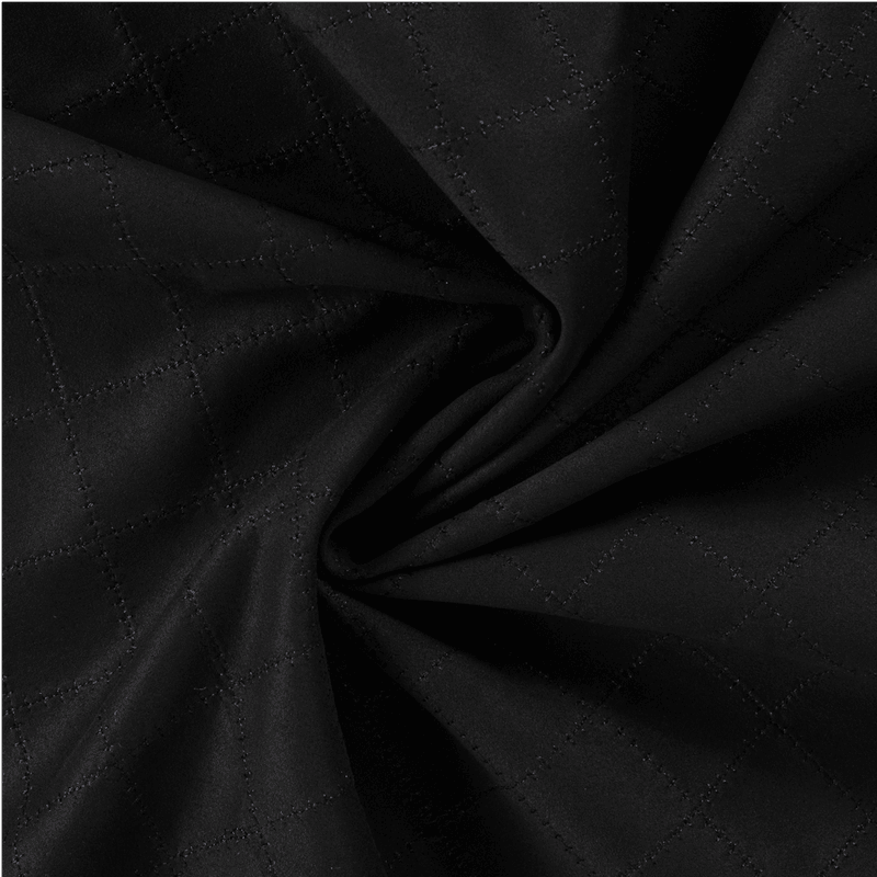 Diamond Black - Scuba Suede