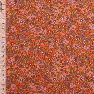 Hovedbilde Aprikosblomst Retro - Fast Bomull