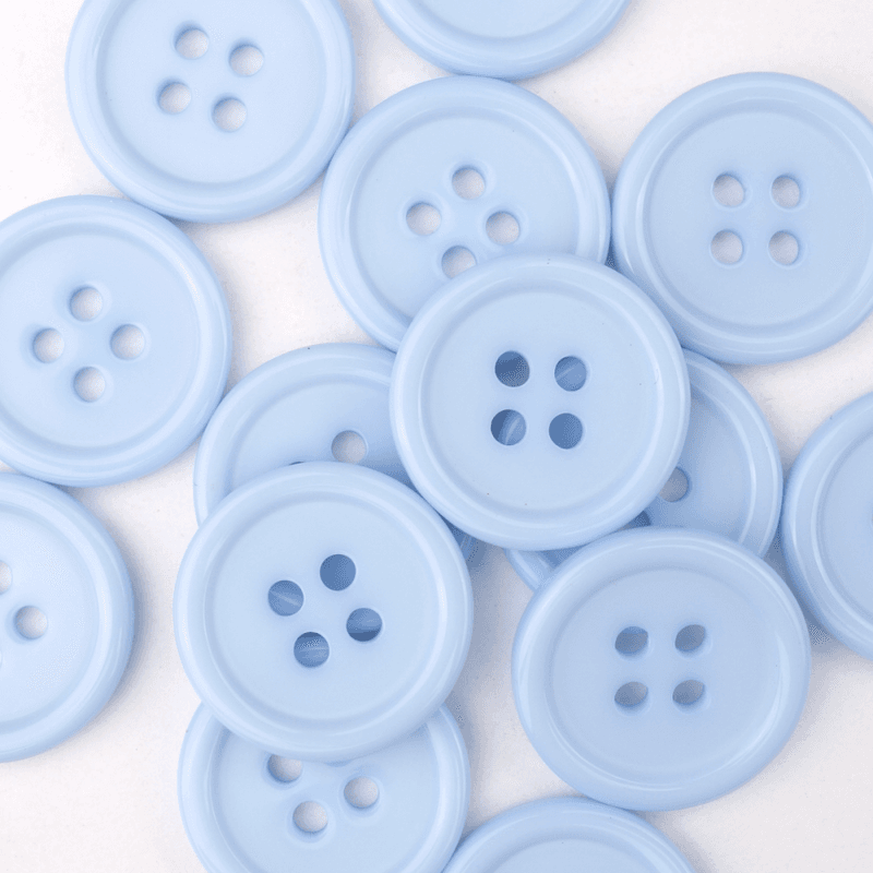 Roma Lys Blå - 18 mm Resin Knapp