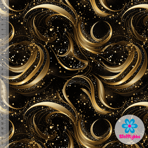 Hovedbilde Black/Gold Swirls - Jersey
