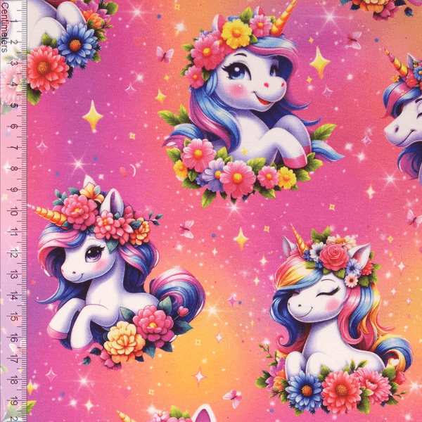 Pink Flower Unicorn - Jersey