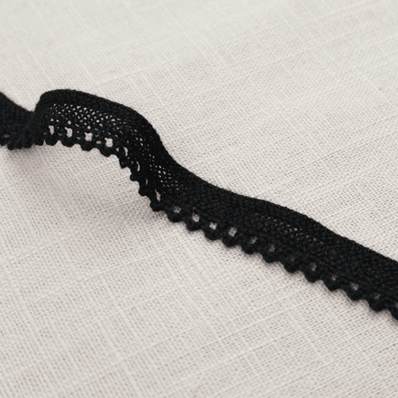 Eve Lace Sort - Blondebånd 10 mm