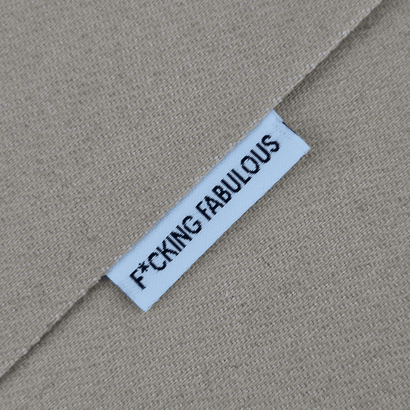 F*CKING FABULOUS - Hvit merkelapp 5 stk