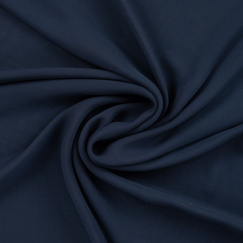 Marineblå - Chiffon