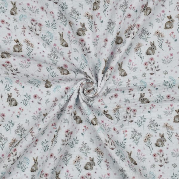 Flower Bunny - Musselin