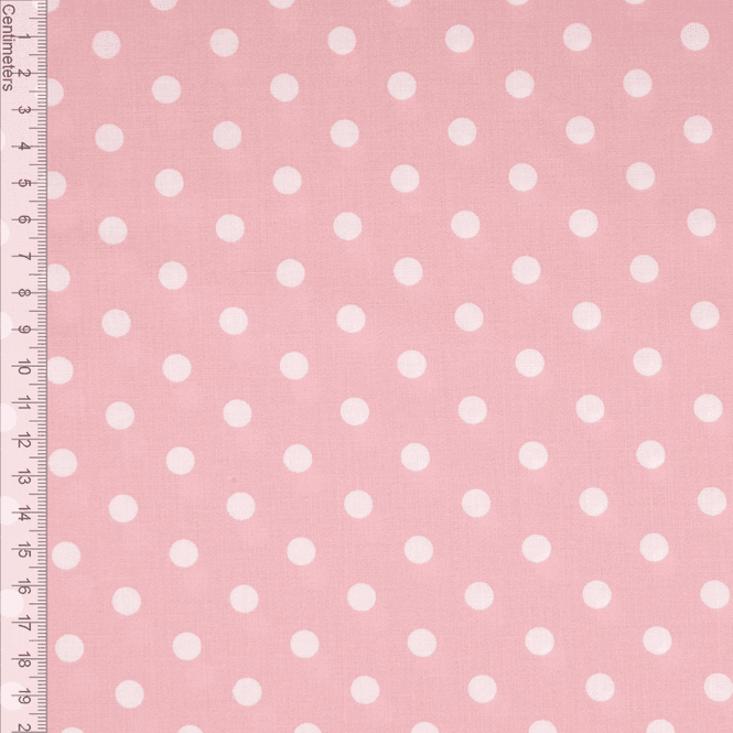 Hovedbilde Lys Rose Polkadot - Fast Bomull