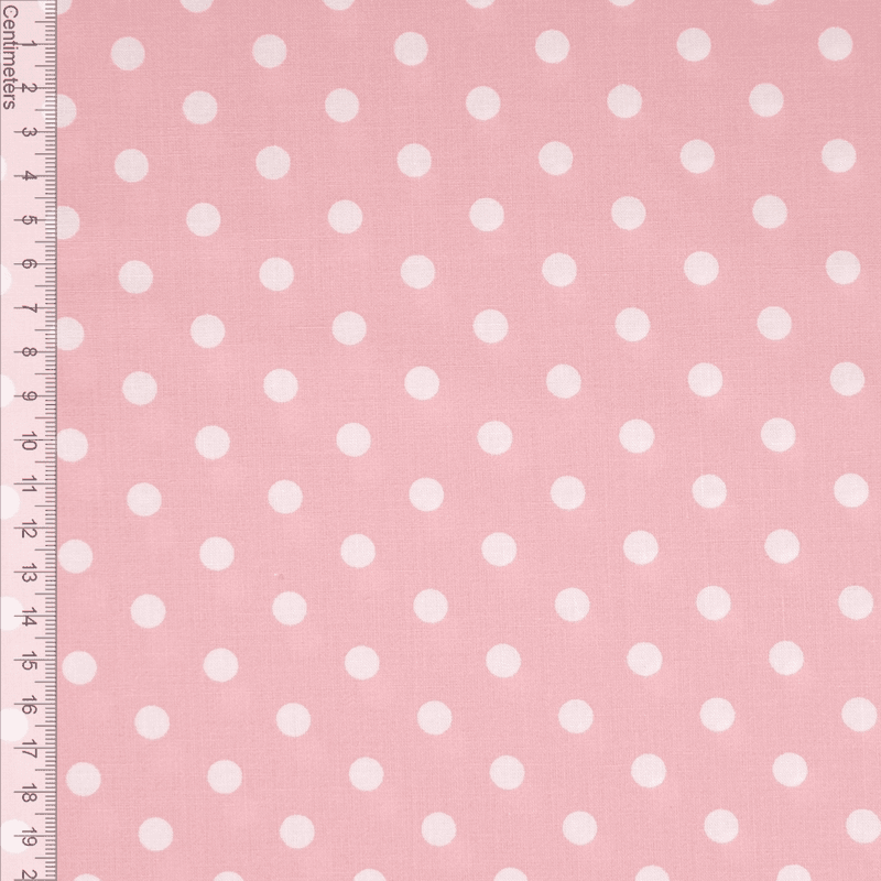Lys Rose Polkadot - Fast Bomull