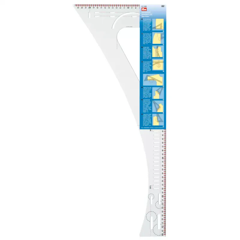 Skredderlinjal Prym 60x24cm Transparent