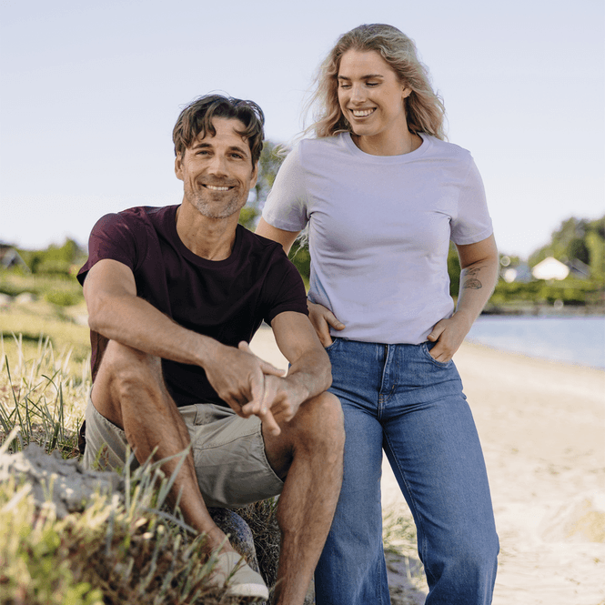 Hovedbilde Organic GOTS T-skjorte Unisex - Lavender