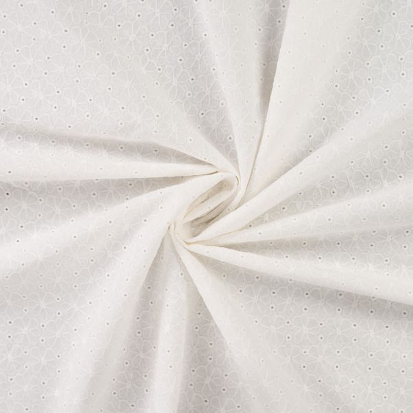 Celine Ecru - Cotton Embroidery