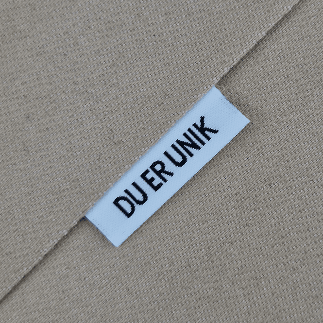 Hovedbilde DU ER UNIK - Hvit merkelapp 5 stk