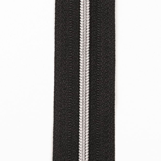 Hovedbilde Sølv Metallook - Glidelås metervare 4 mm