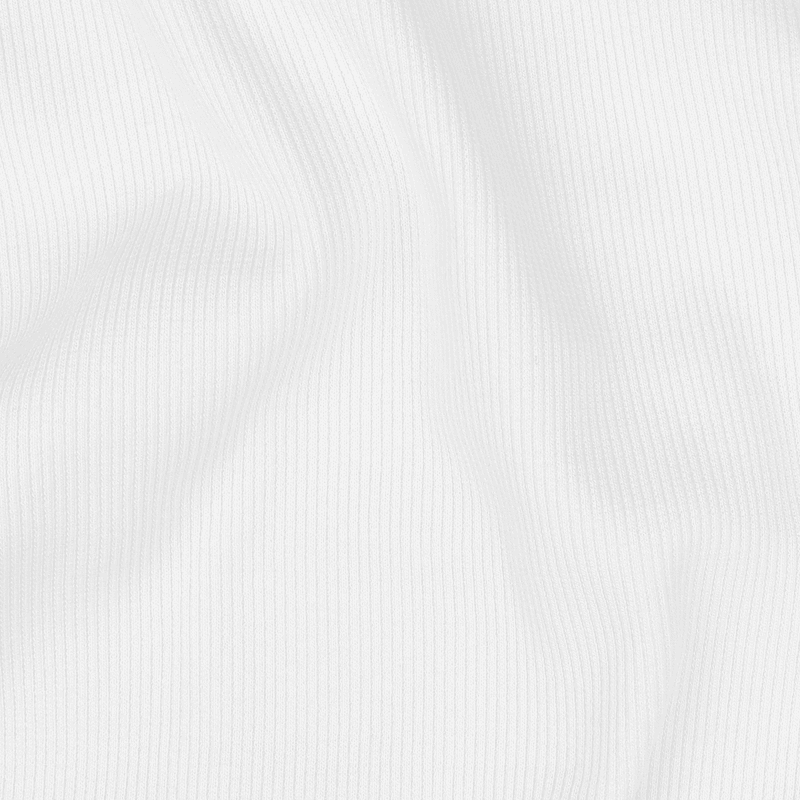 Hvit - Ribbjersey