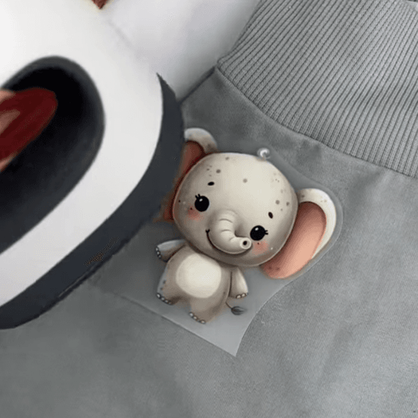 DTF trykk: S&oslash;te dyr 15x15cm