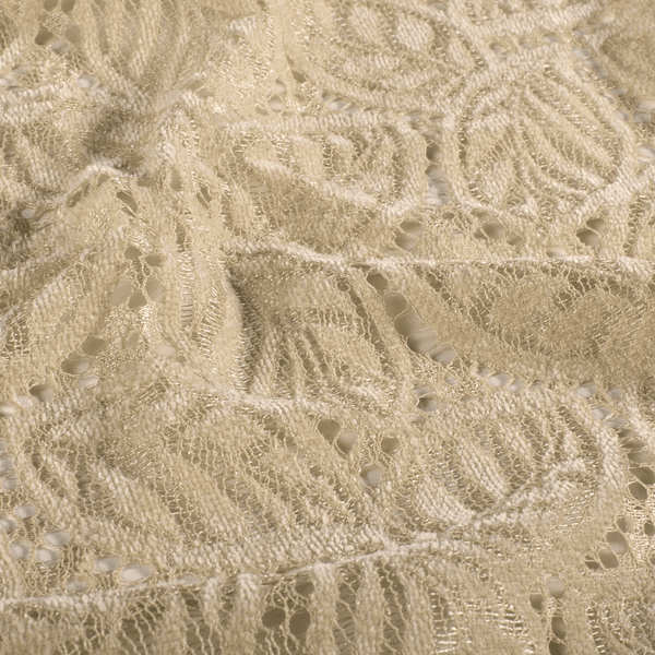 Beige Chenille Lace - Blondestoff