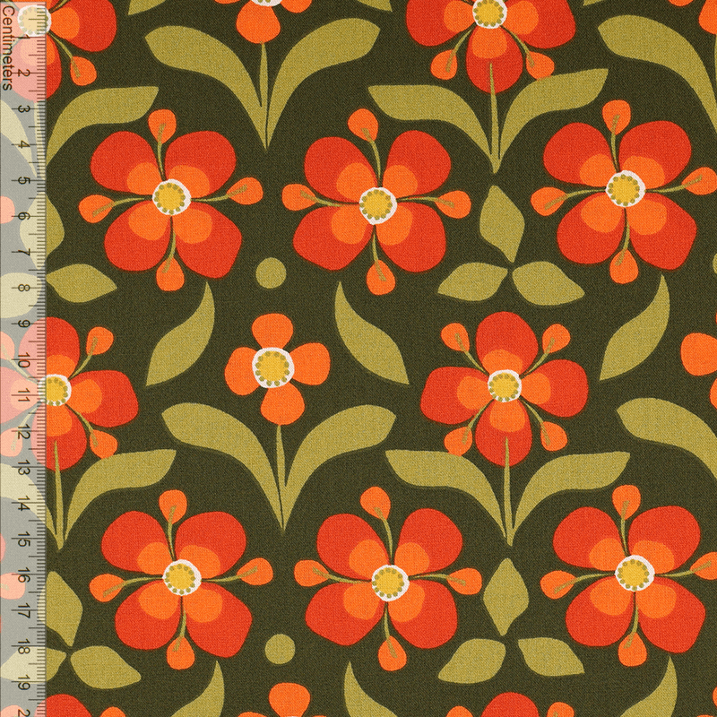 Retro Bloom - Fast Bomull
