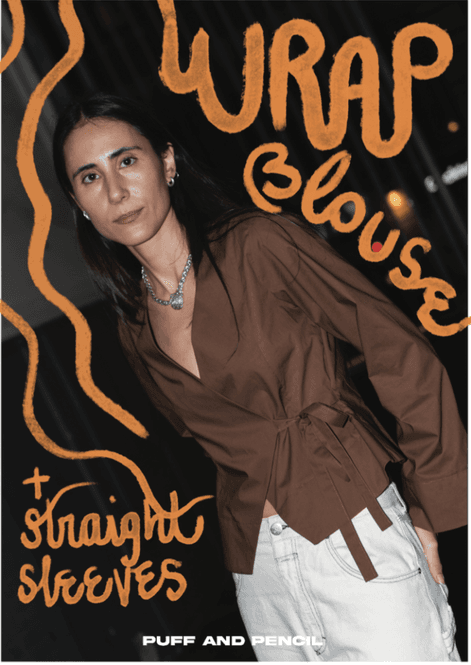 Hovedbilde Wrap Blouse x Straight Sleeve - Puff and Pencil