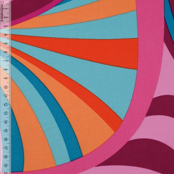 Swirly Pink - Vevd Viskose/Bomull