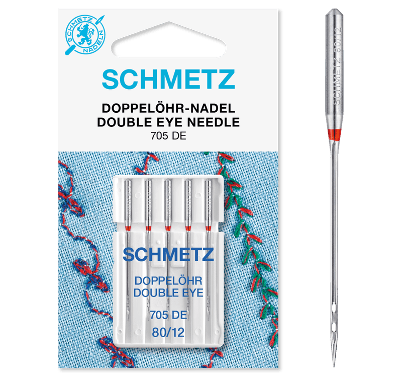 Schmetz Symaskinnåler Double Eye 80/12