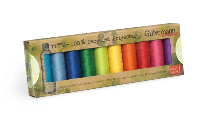 Hovedbilde Polyester Sytrådsett - Regnbue