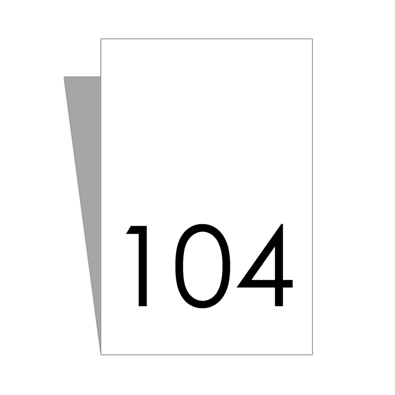 Hvit Størrelseslapp - 20 stk