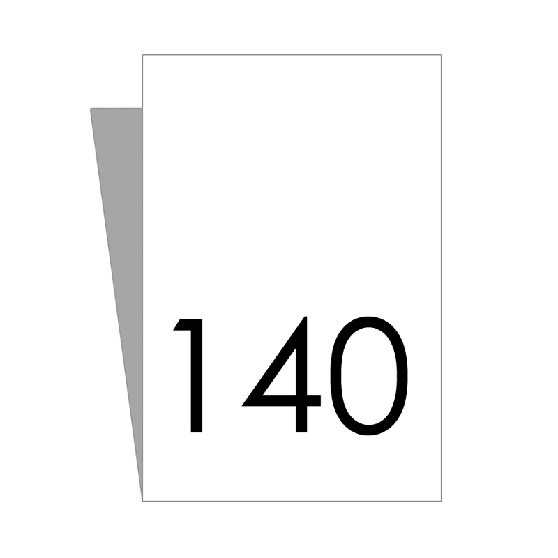 Hvit Størrelseslapp - 20 stk