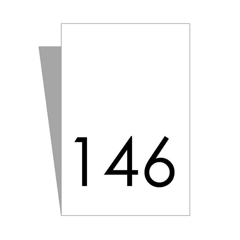Hvit Størrelseslapp - 20 stk